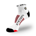 Big Foot (Size 12+ Only) White Running Socks ¼ Length