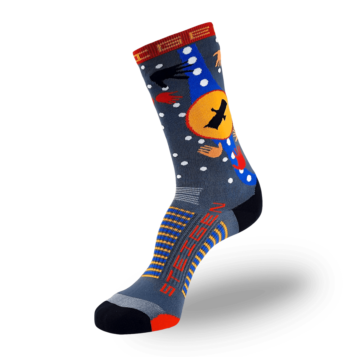 Bunjil the Creator Running Socks ¾ Length
