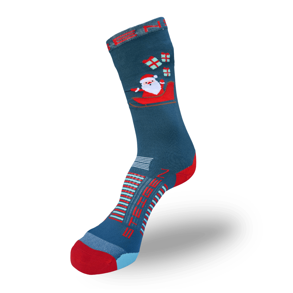 Santa’s Sleigh Running Socks ¾ Length