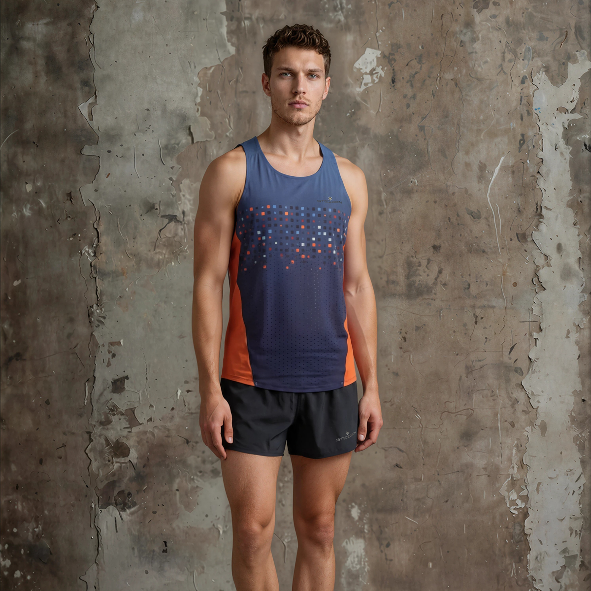 Falling Squares K2Pro Running Singlet – Men’s