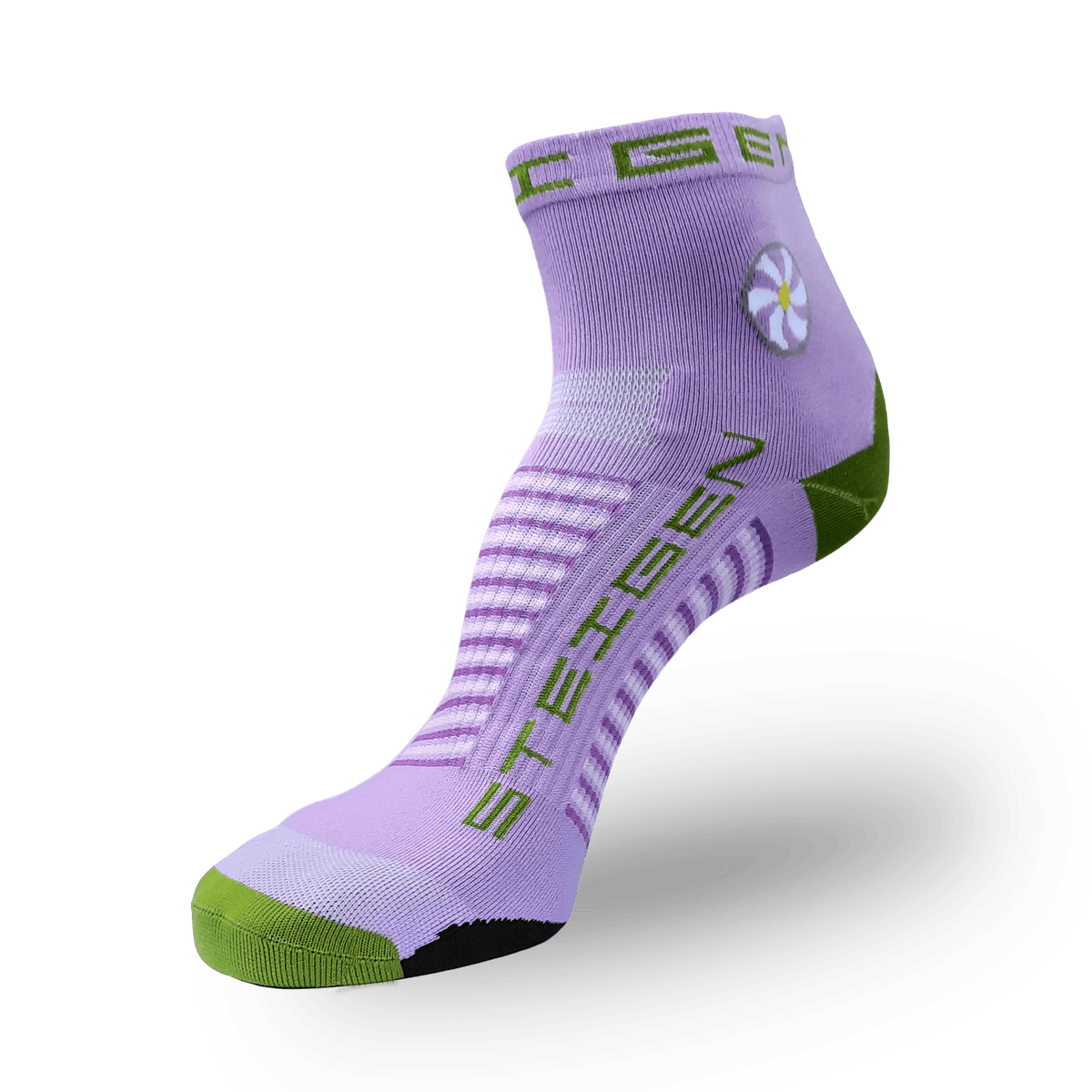 Lavender Running Socks ¼ Length