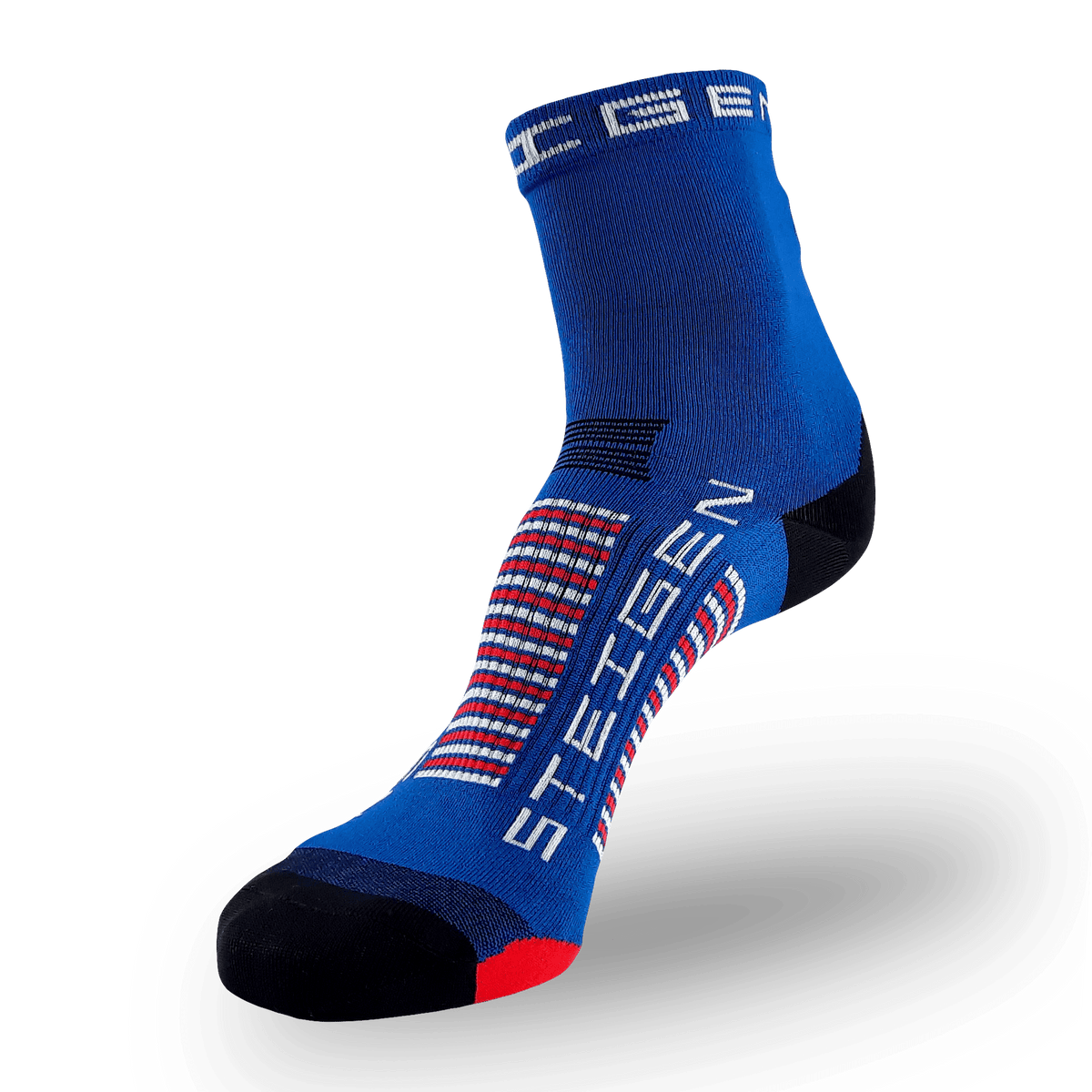 Midnight Blue Running Socks ½ Length
