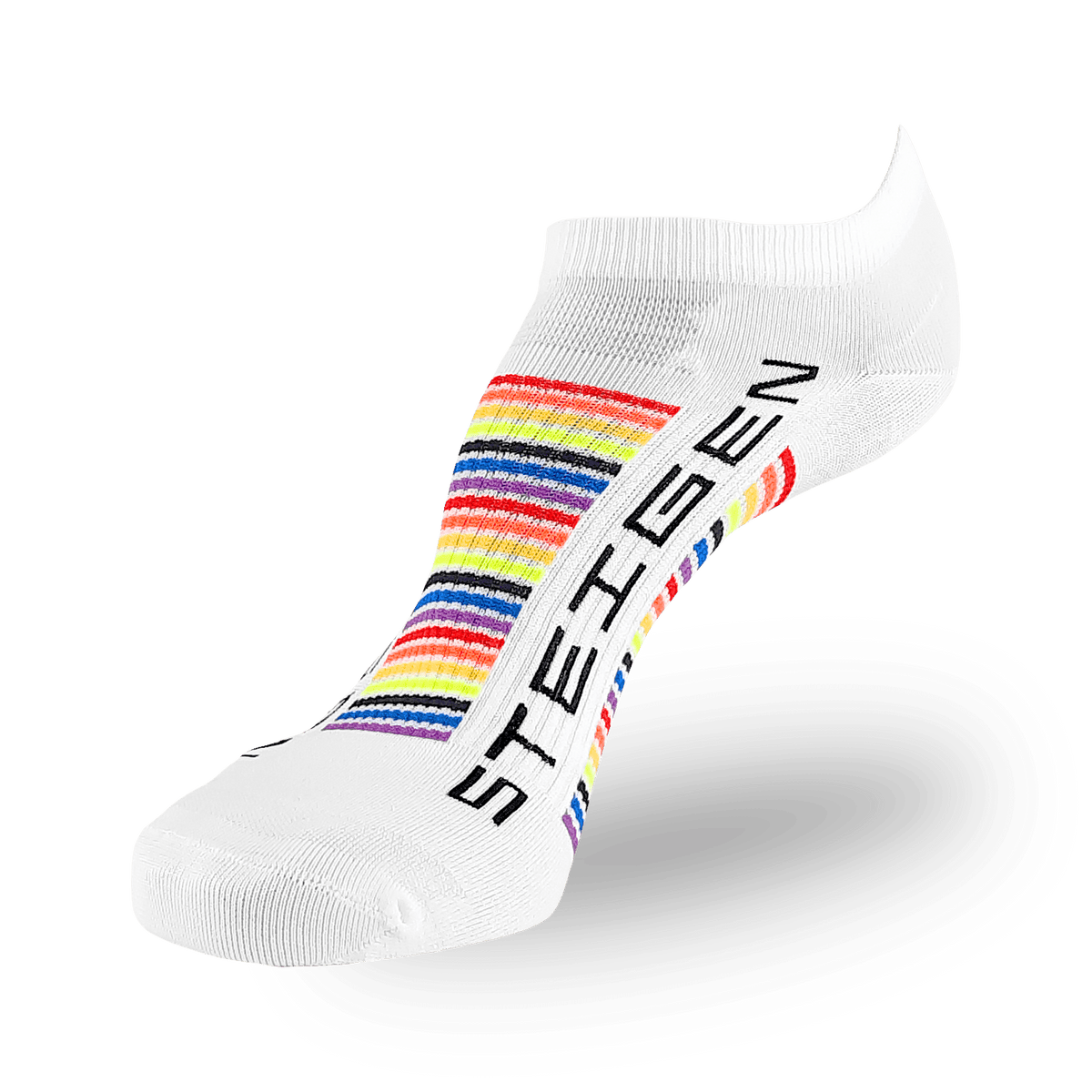 Rainbow Running Socks Zero Length