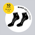 Black ¼ Bulk Pack