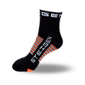 Kids Black Running Socks ¼ Length