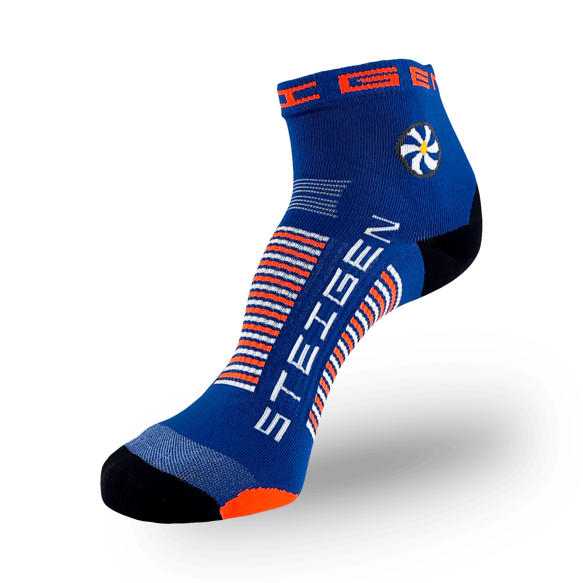 Royal Blue Running Socks ¼ Length