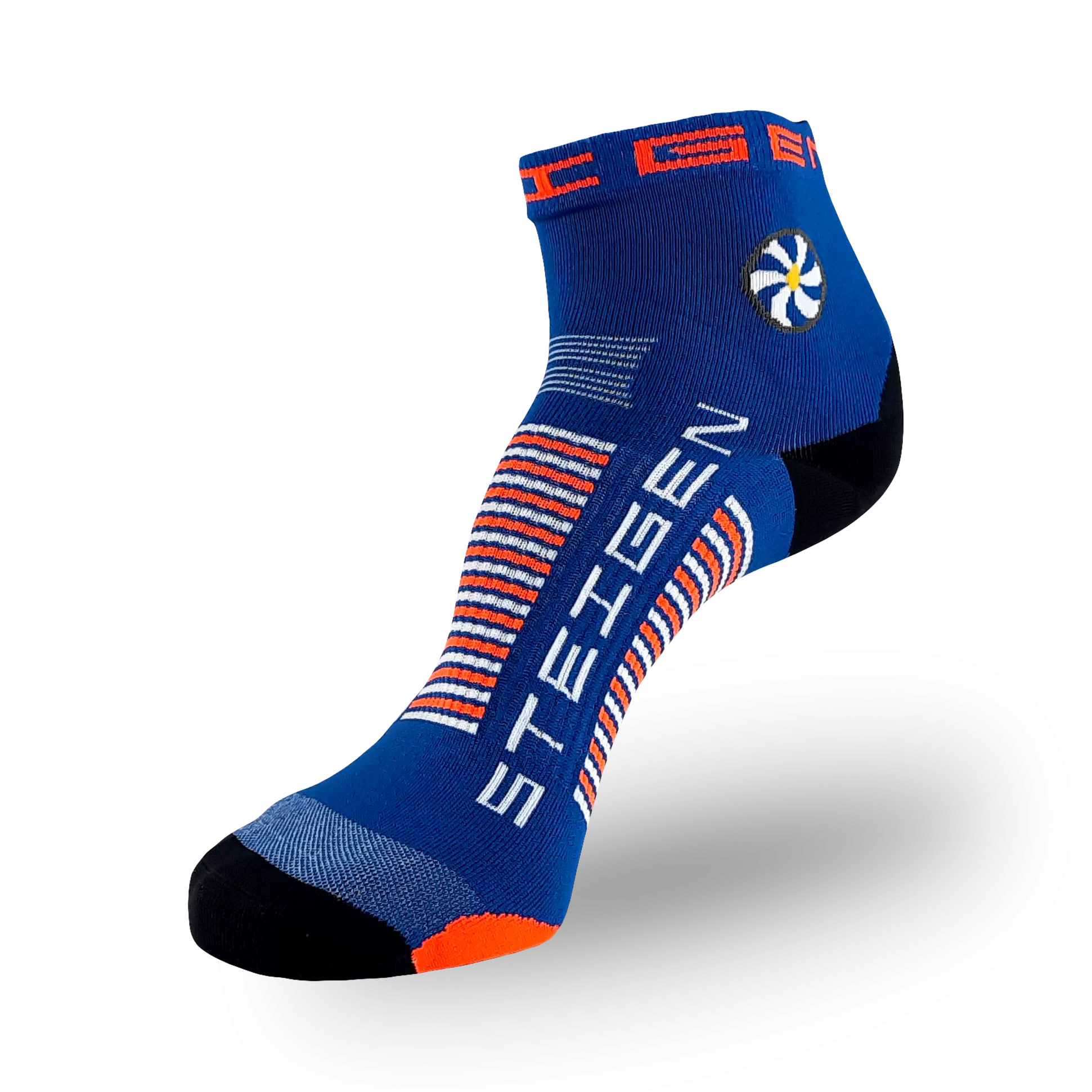 Royal Blue Running Socks ¼ Length