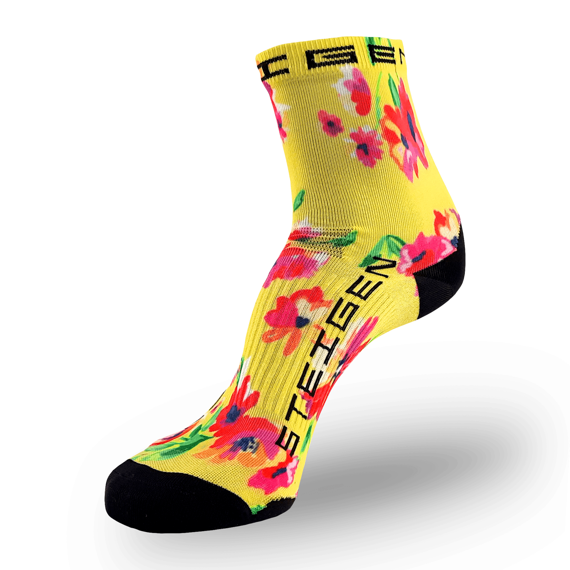 Spring Floral Running Socks ½ Length