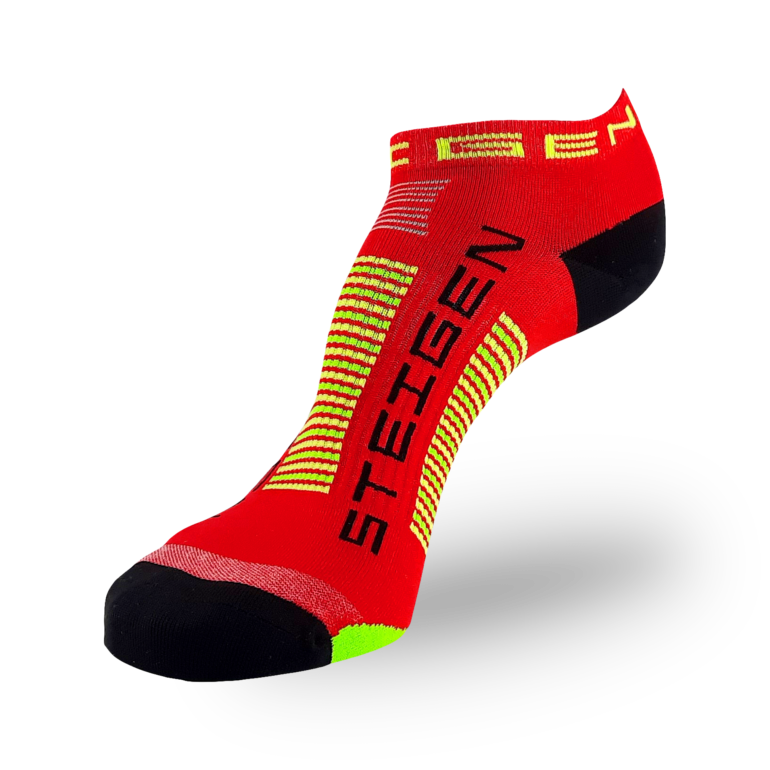 Red Running Socks Zero Length
