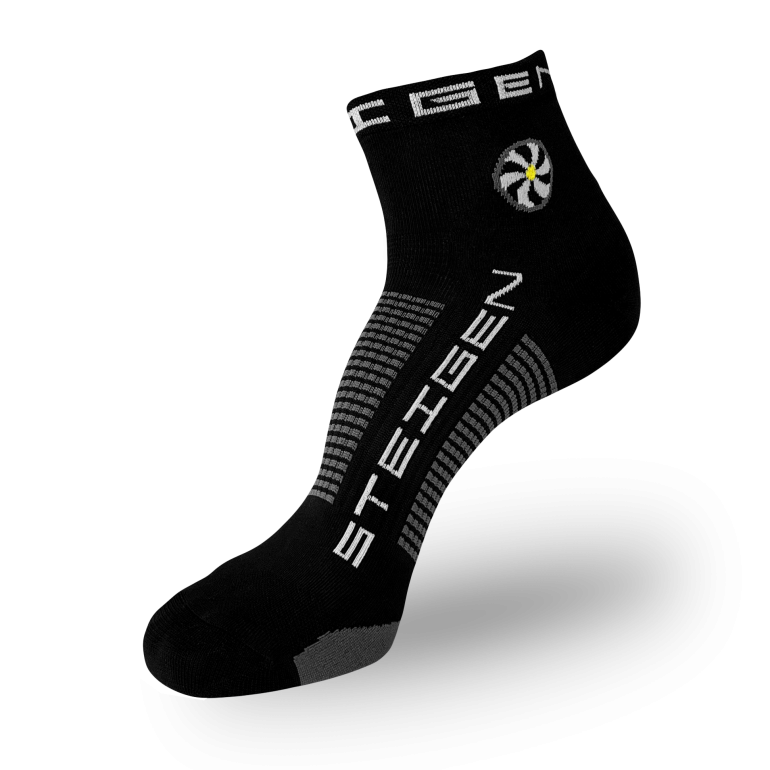 Black Running Socks ¼ Length