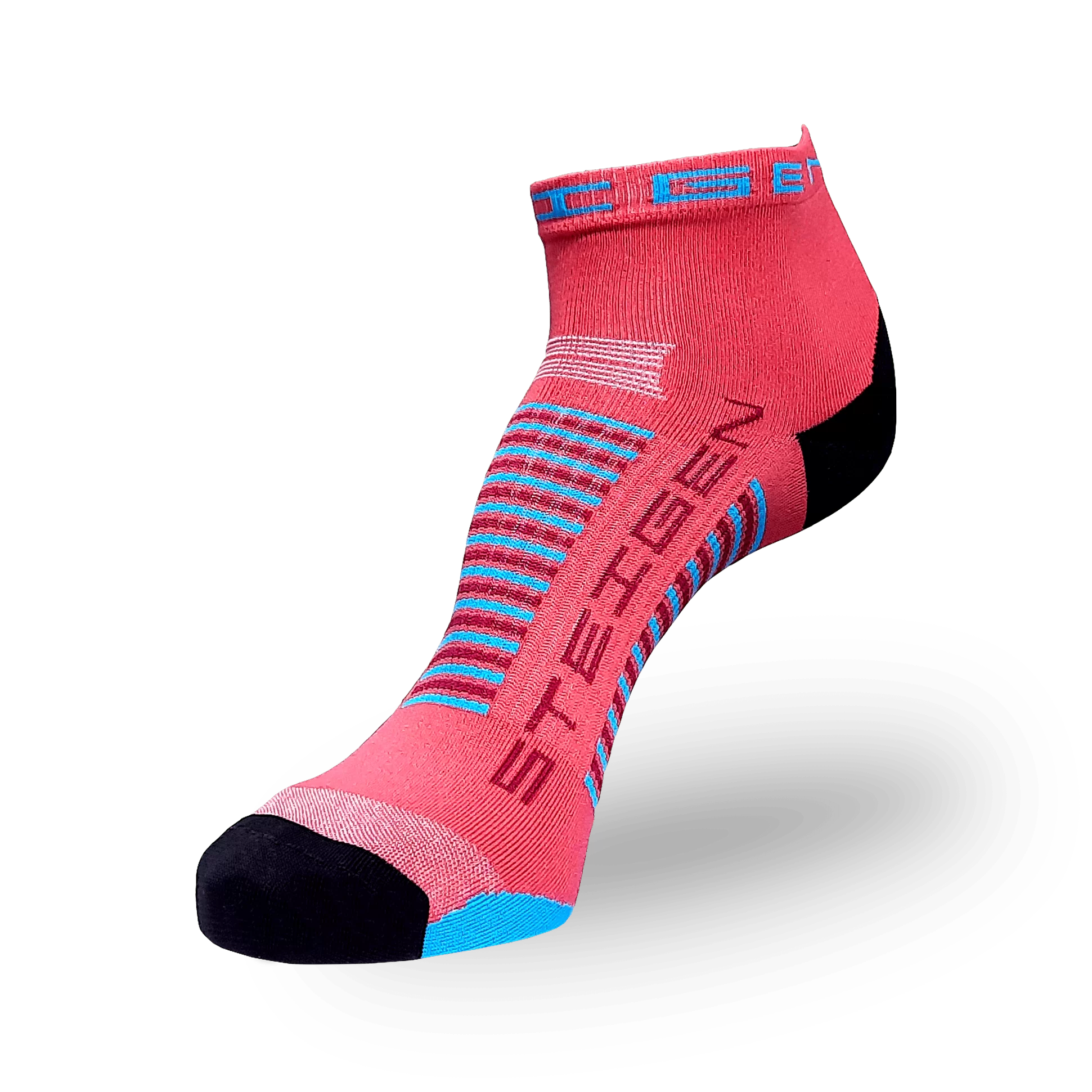 Coral Running Socks ¼ Length