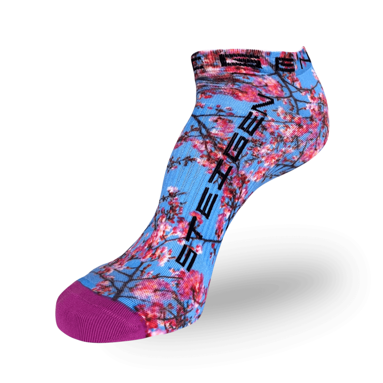 Spring Blossom Running Socks Zero Length