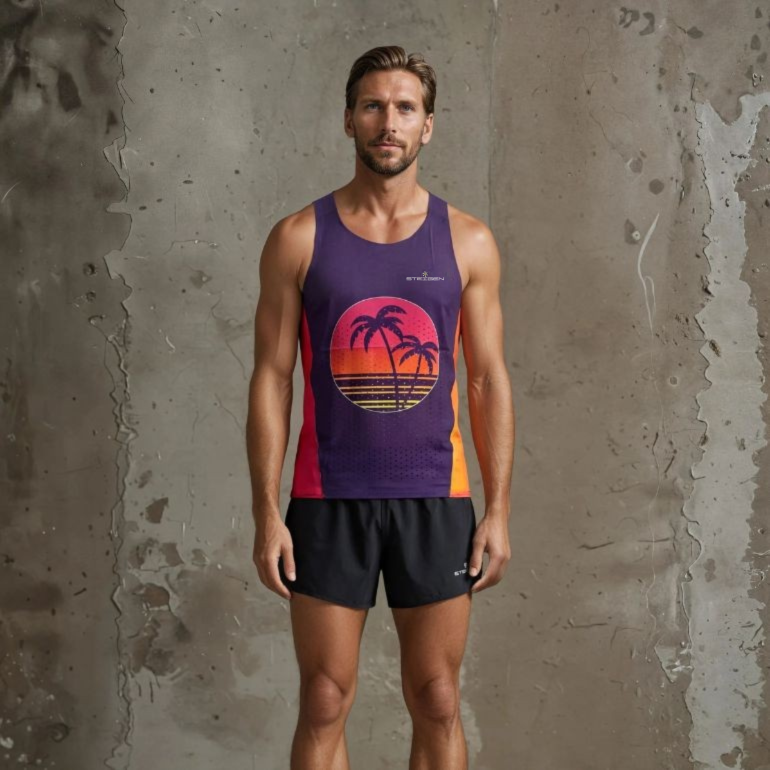 The Sunset Steigen K2Pro Running Singlet