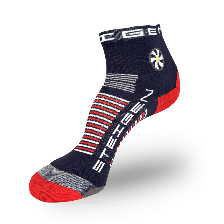 Navy Running Socks ¼ Length