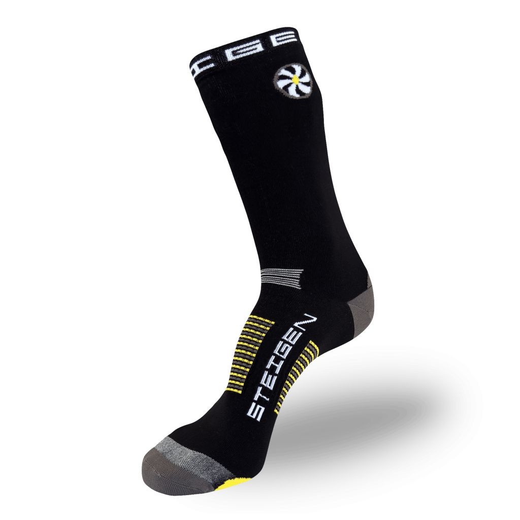Big Foot (Size 12+ Only) Black Running Socks ¾ Length