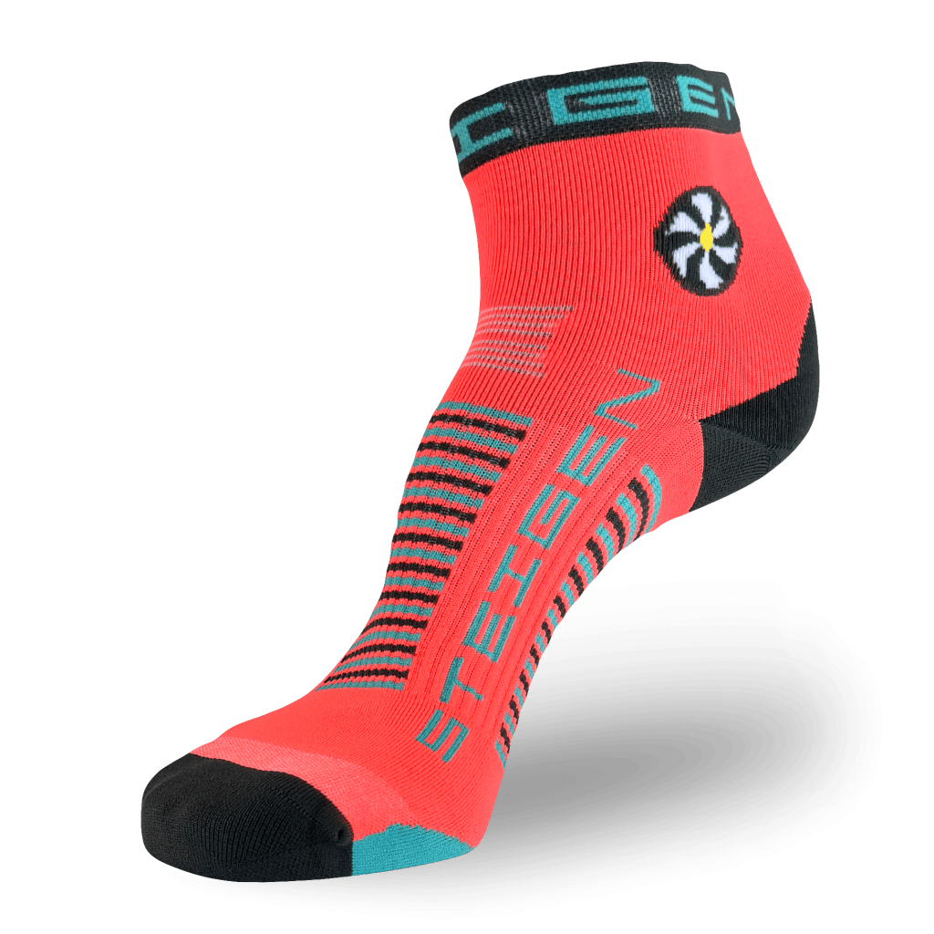 Vector Red Running Socks ¼ Length