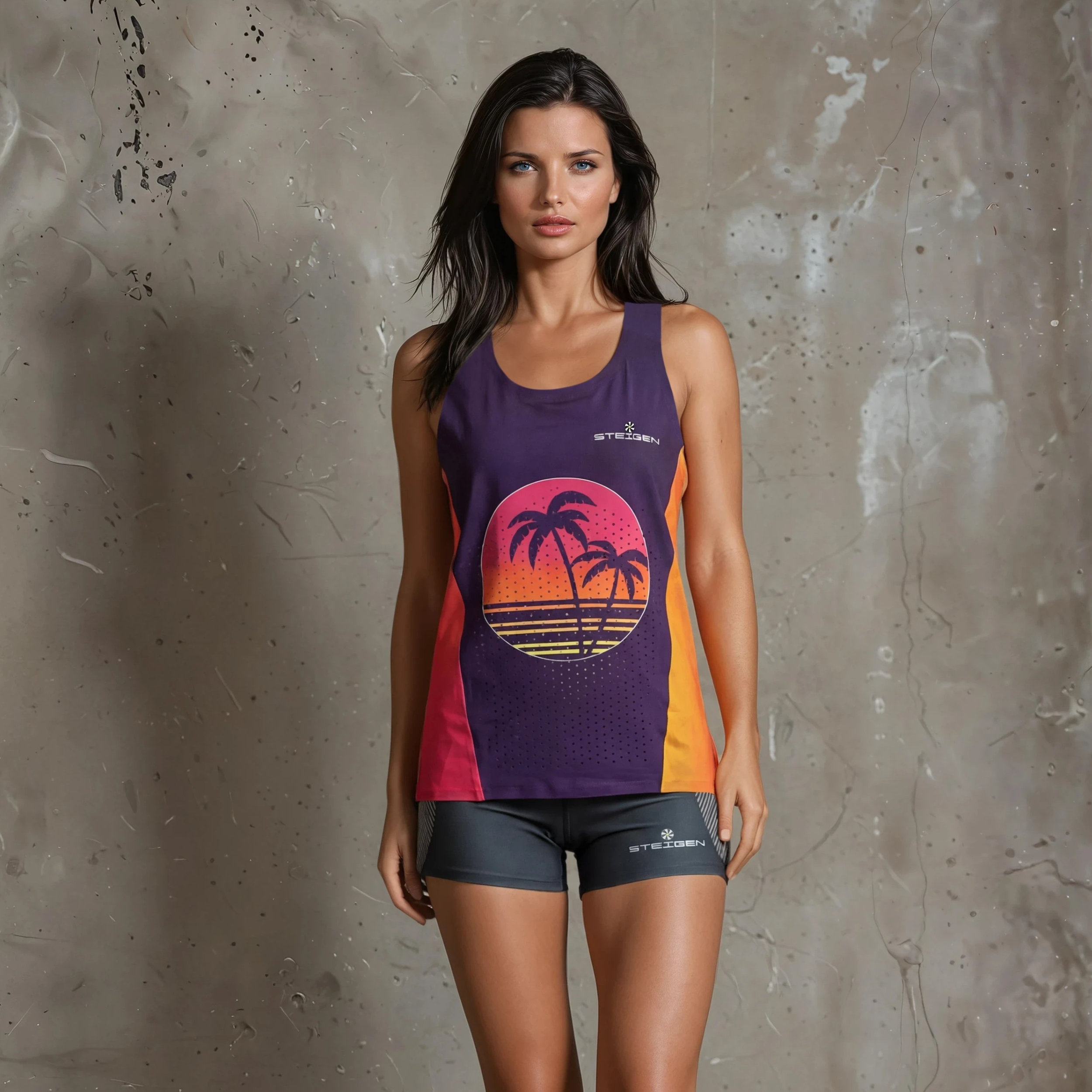 The Sunset Steigen K2Pro Running Singlet