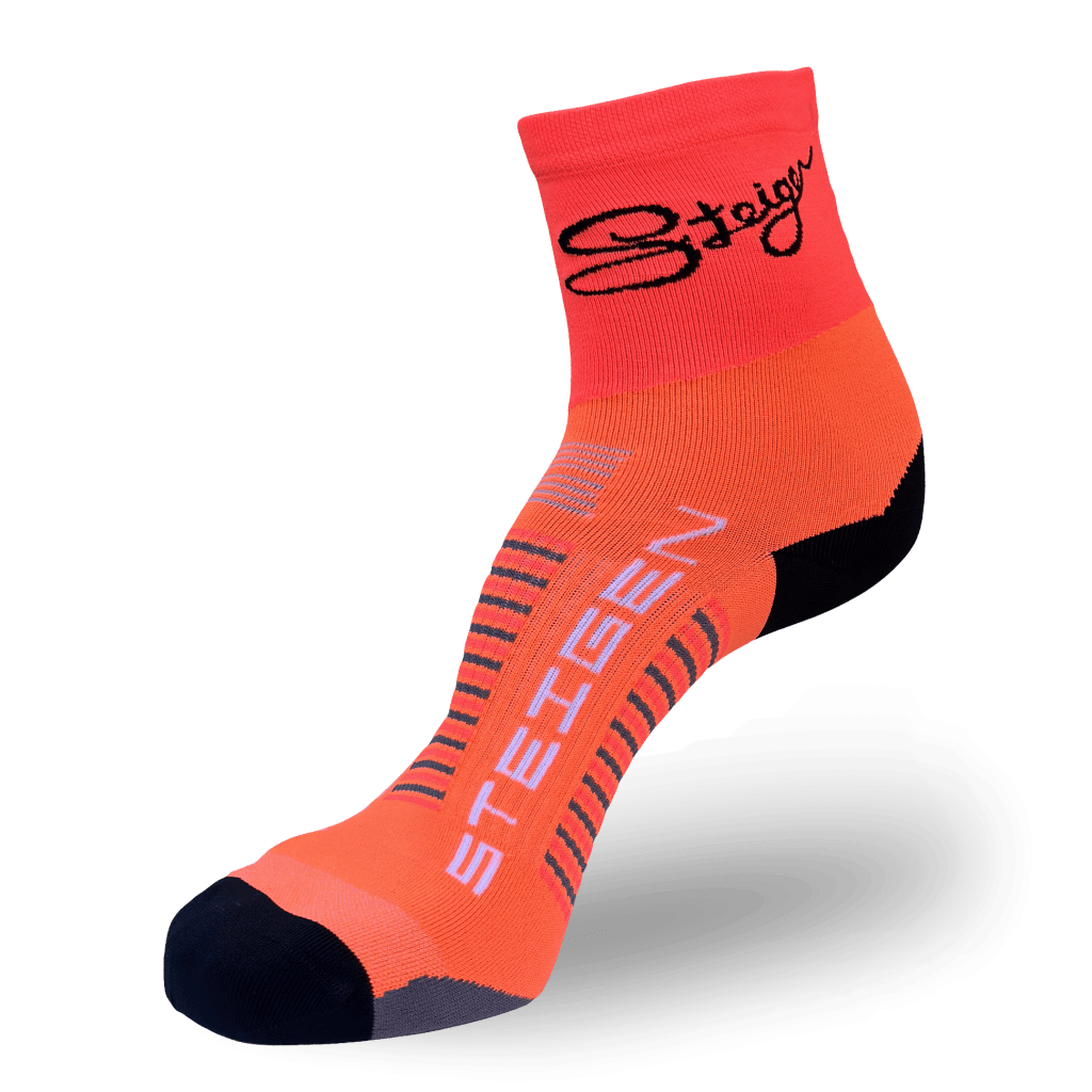 Fizzy Orange Running Socks ½ Length