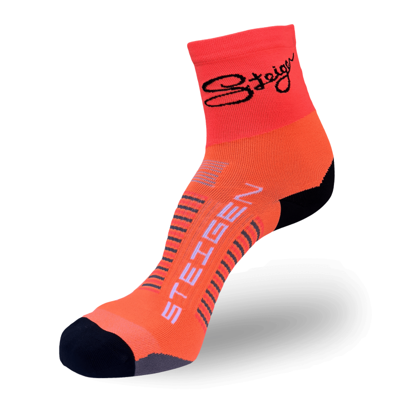 Fizzy Orange Running Socks ½ Length