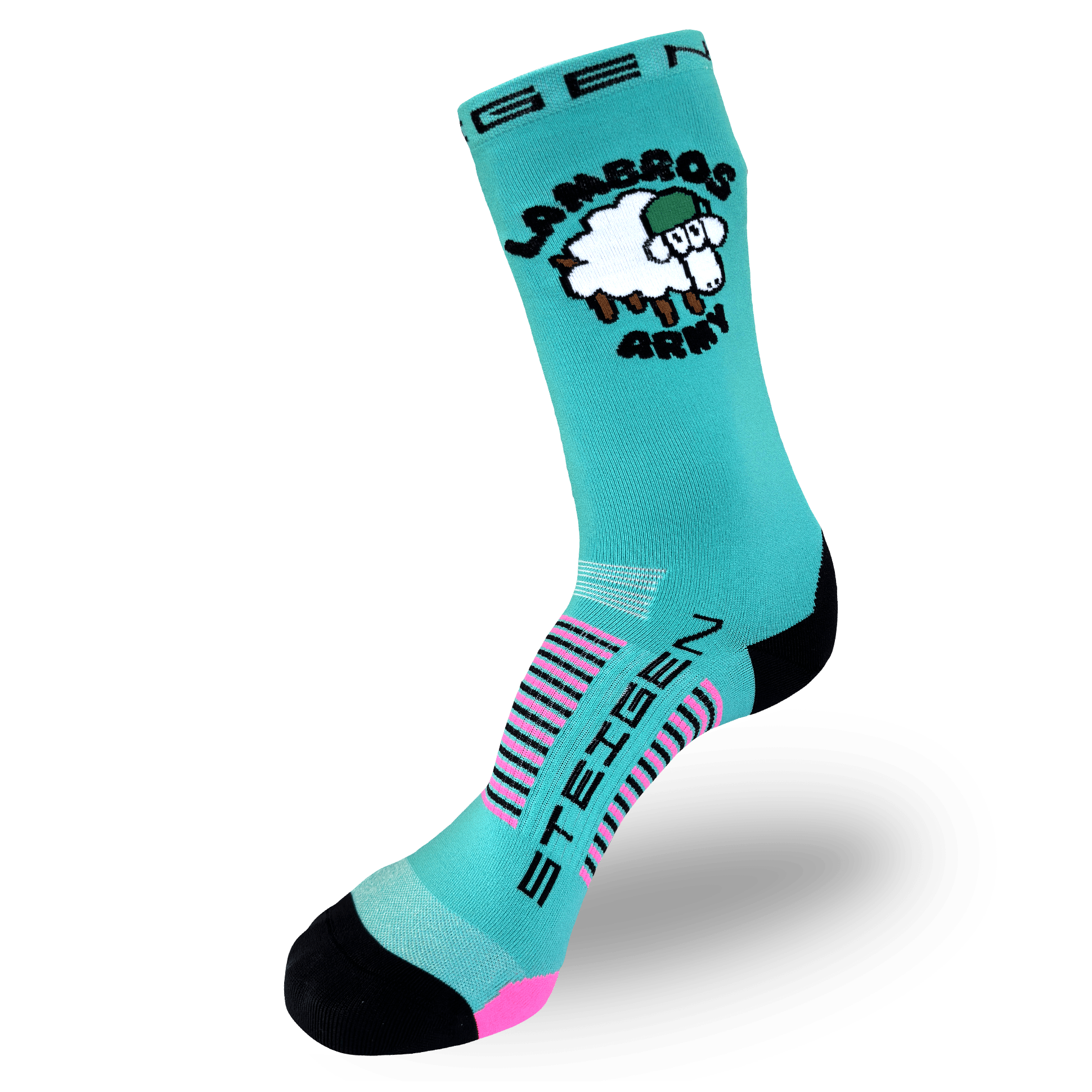 Lambros Army Running Socks ¾ Length