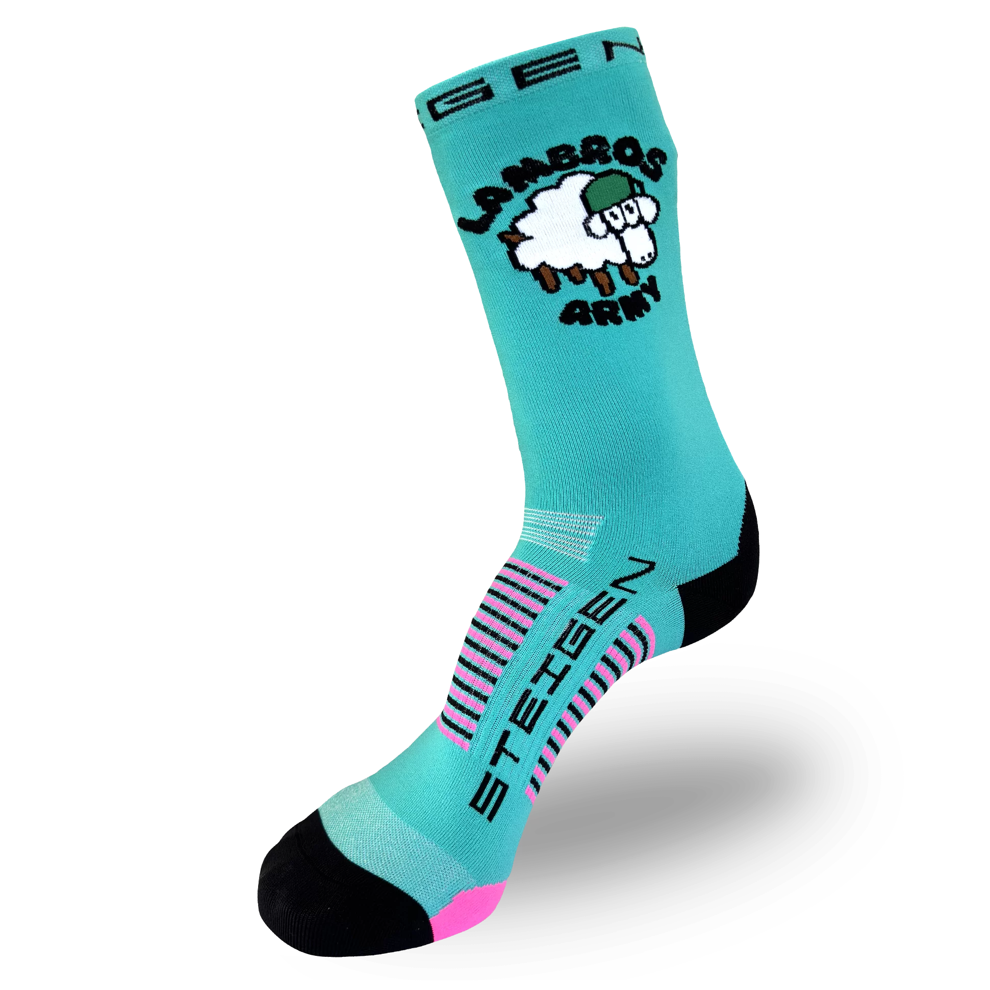 Lambros Army Running Socks ¾ Length