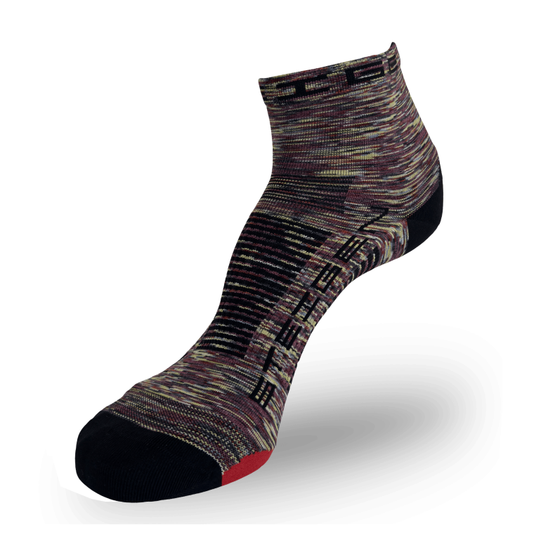 Melange Running Socks ¼ Length