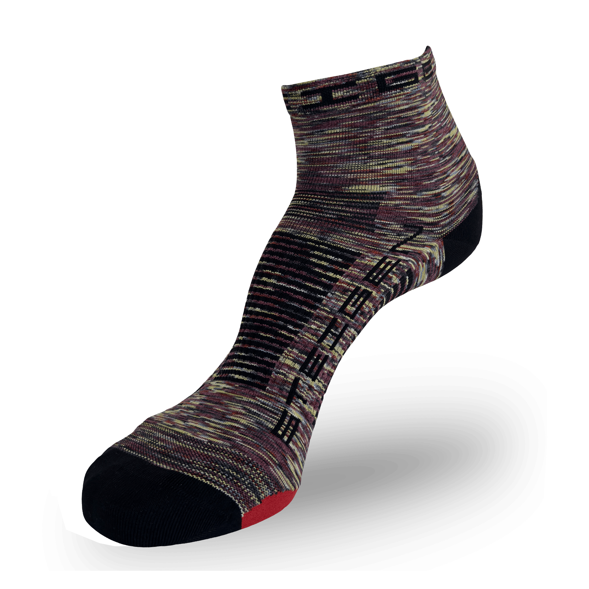 Melange Running Socks ¼ Length